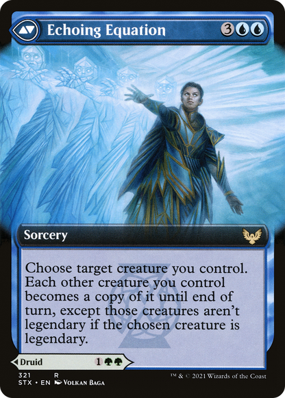Augmenter Pugilist // Echoing Equation (STX-321) - Strixhaven: School of Mages: (Extended Art) Foil