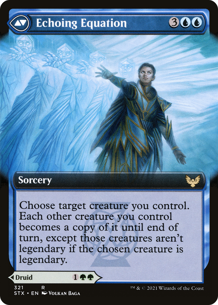 Augmenter Pugilist // Echoing Equation (STX-321) - Strixhaven: School of Mages: (Extended Art) Foil