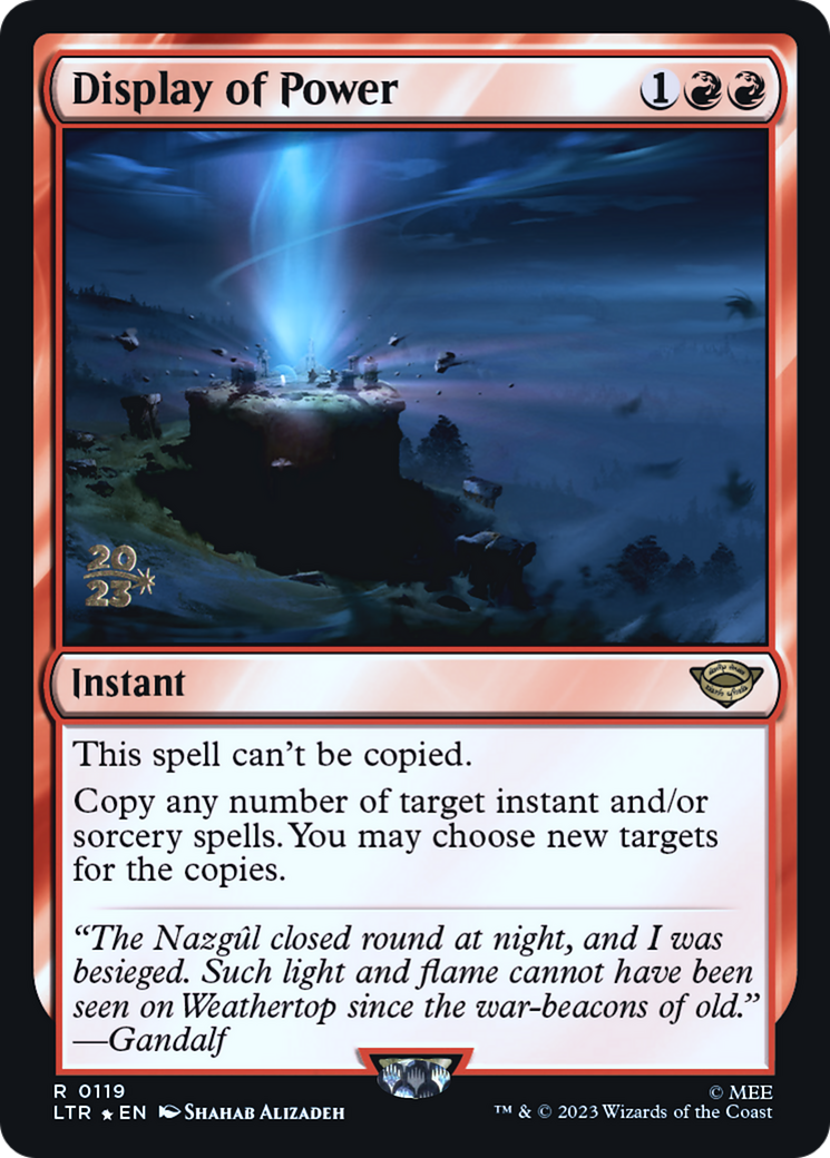 Display of Power (PRE-119) - Tales of Middle-earth Promos Foil