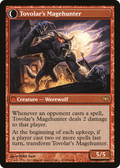 Chaman Mondronen // Chasseur de mages de Tovolar (DKA-098) - Ascension sombre : (Transformation double face) Foil 