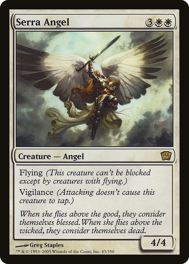 Serra Angel (9ED-43★) - Ninth Edition Foil