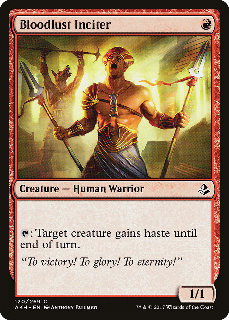 Incitateur de soif de sang (AKH-120) - Feuille d'Amonkhet 