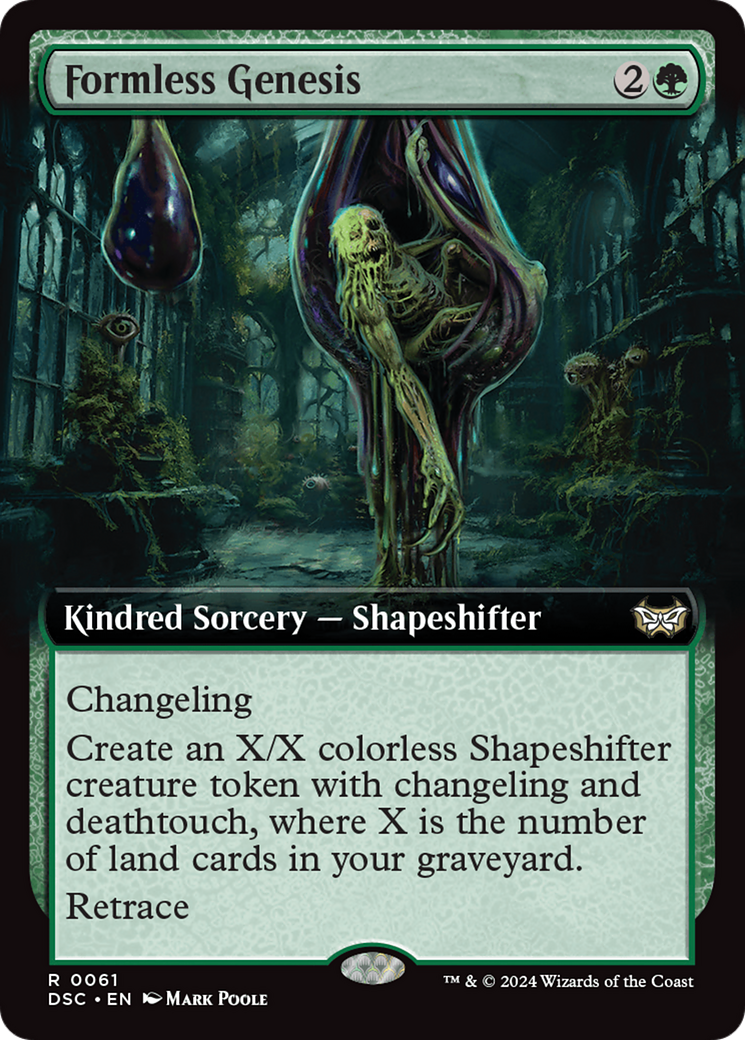 Genèse sans forme (DSC-061) - Duskmourn : Commandant de la Maison de l'Horreur : (Extended Art) 