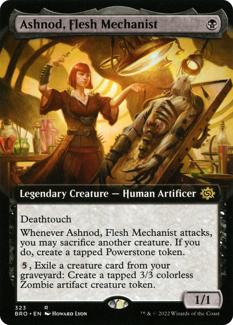 Ashnod, Flesh Mechanist (Extended Art) (BRO-323) - The Brothers' War: (Extended Art) Foil