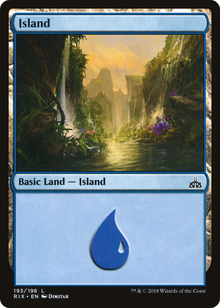 Island (RIX-193) - Rivals of Ixalan Foil