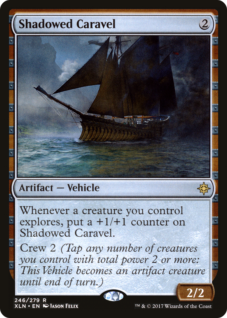 Shadowed Caravel (XLN-246) - Ixalan Foil
