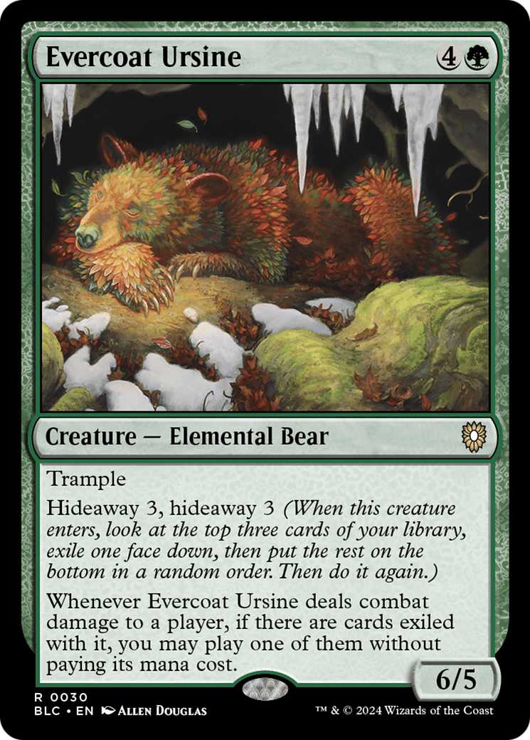 Evercoat Ursine (BLC-030) - Bloomburrow Commander