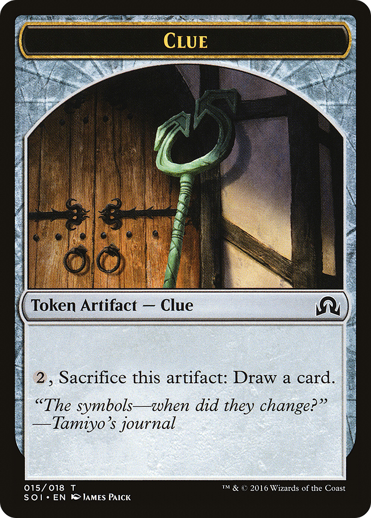 Clue (TSOI-015) - Shadows over Innistrad Tokens