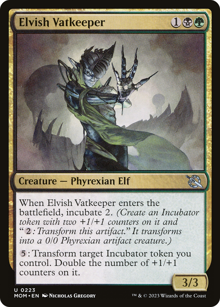 Elvish Vatkeeper (MOM-223) - March of the Machine Foil