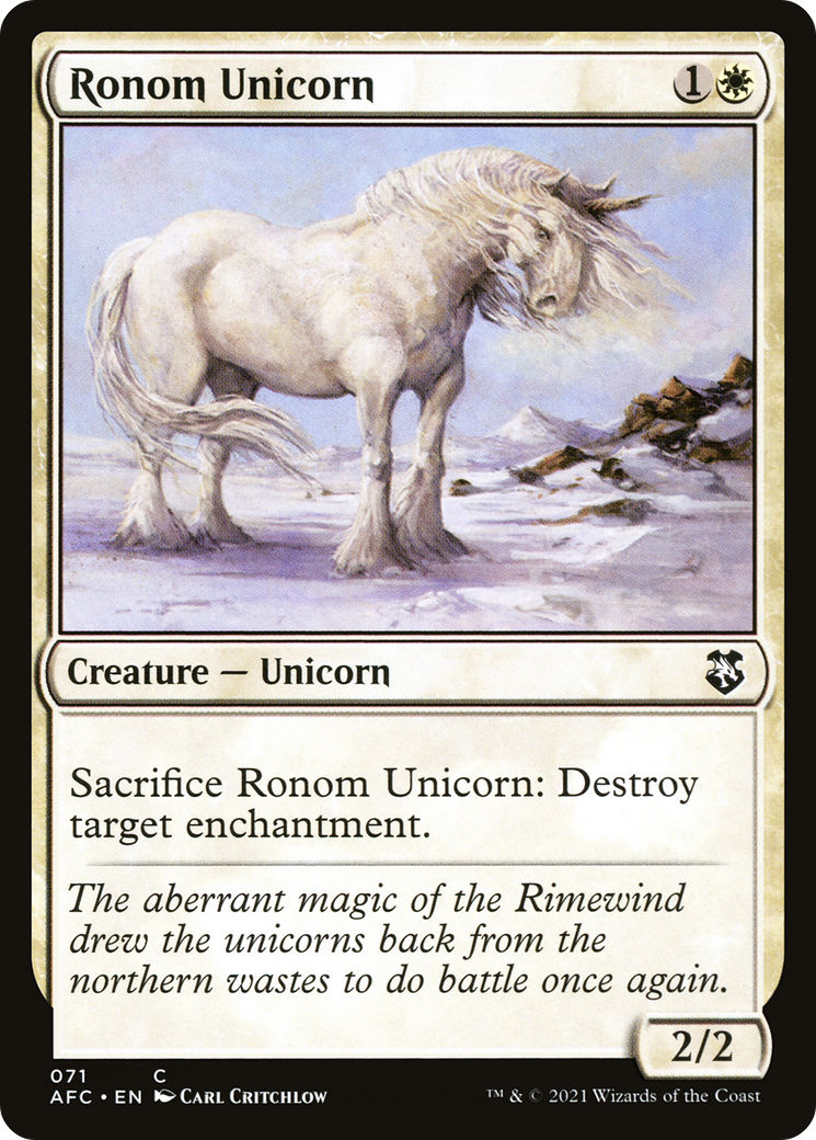 Ronom Unicorn (AFC-071) - Commandant des Royaumes Oubliés 