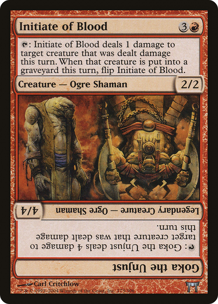 Initié du Sang // Goka l'Injuste (CHK-173) - Champions de Kamigawa Foil