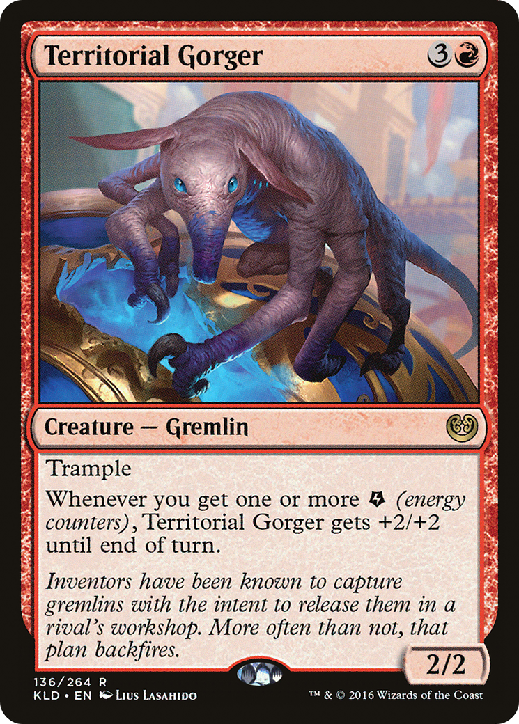 Gorger territorial (KLD-136) - Feuille de Kaladesh 