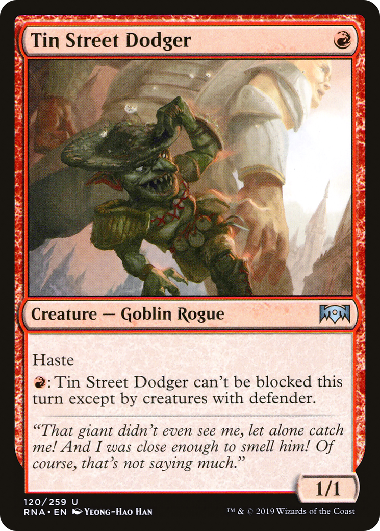 Tin Street Dodger (RNA-120) - Feuille d'allégeance de Ravnica 