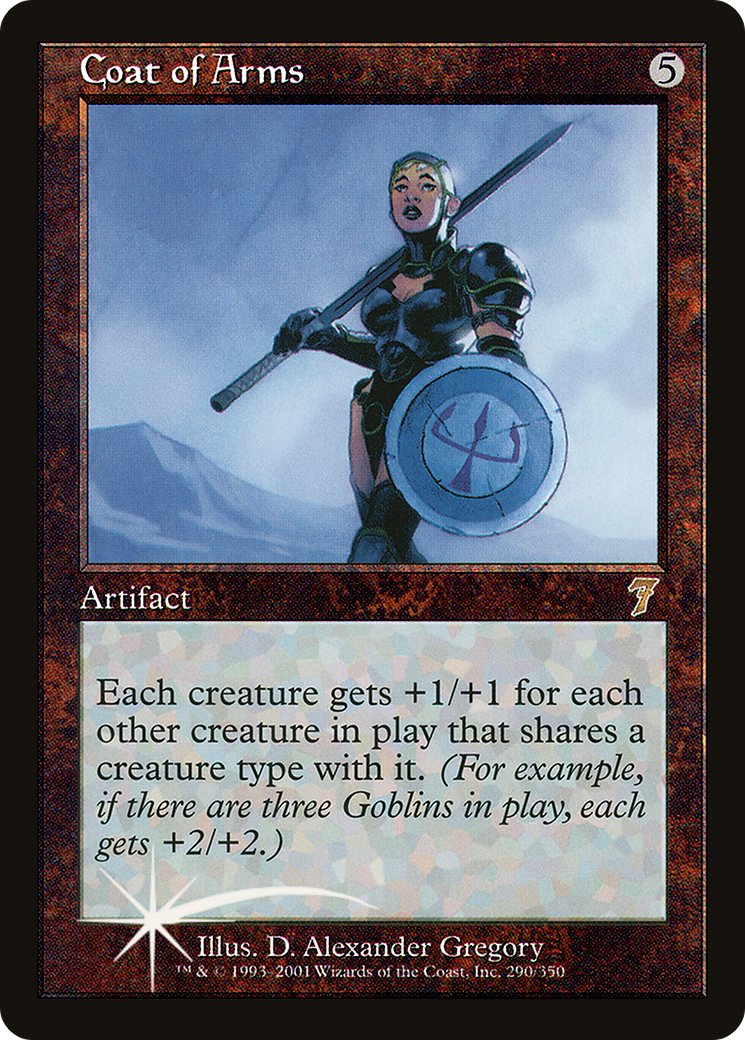 Armoiries (7ED-290★) - Septième édition (feuille) 