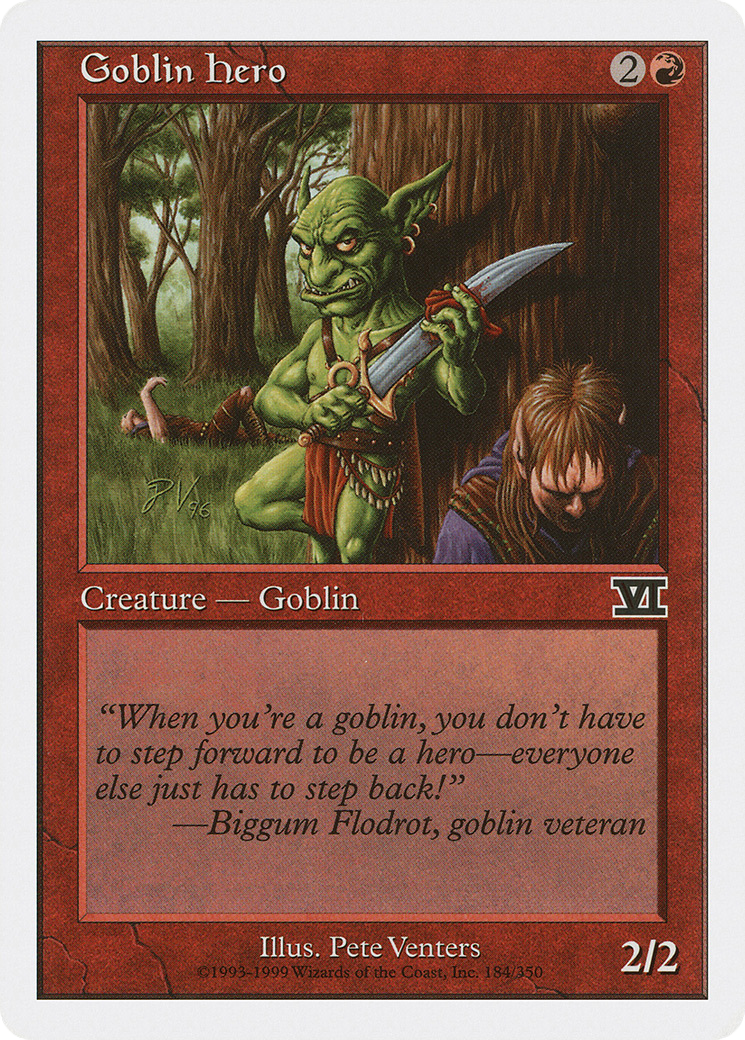 Goblin Hero (6ED-184) - Classic Sixth Edition