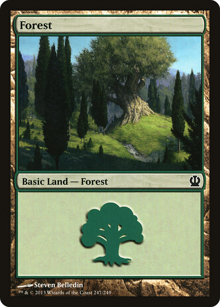 Forest (THS-247) - Theros Foil