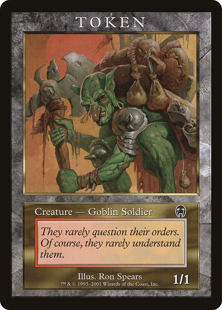 Goblin Soldier Token (APC) (MPRP-) - Magic Player Rewards 2001