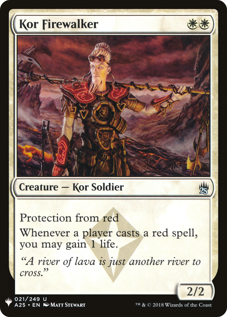 Kor Firewalker (LIST-A25-21) - The List
