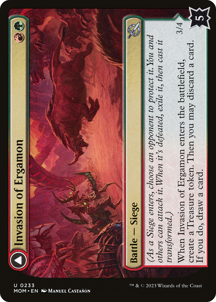 Invasion d'Ergamon // Truga Cliffcharger (MOM-233) - Marche de la Machine Foil 