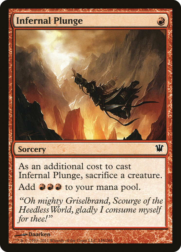 Plongée infernale (ISD-148) - Innistrad 