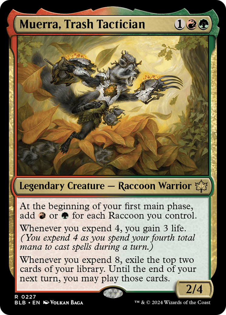 Muerra, Tacticienne des Déchets (BLB-227) - Bloomburrow Foil 