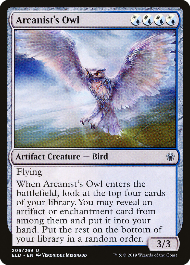 Arcanist's Owl (ELD-206) - Throne of Eldraine Foil