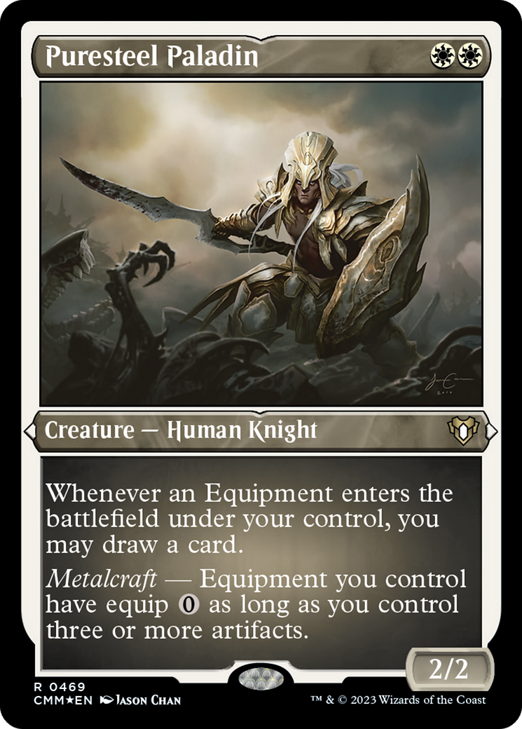 Paladin en acier pur (CMM-469) - Commander Masters Etched Foil 