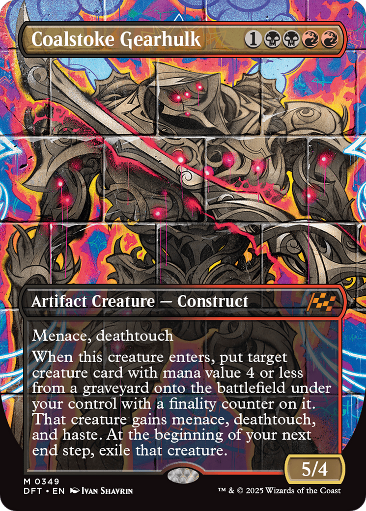 Coalstoke Gearhulk (sans bordure) (DFT-349) - Feuille Aetherdrift