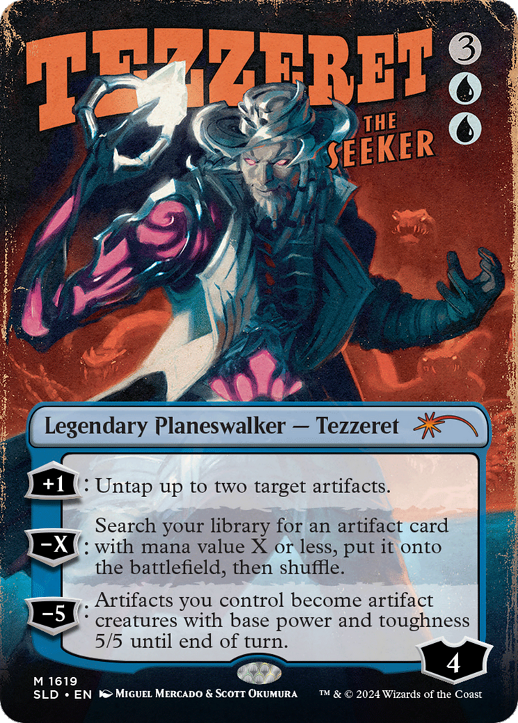 Tezzeret the Seeker (1619) (SLD-1619) - Secret Lair Drop (Borderless)