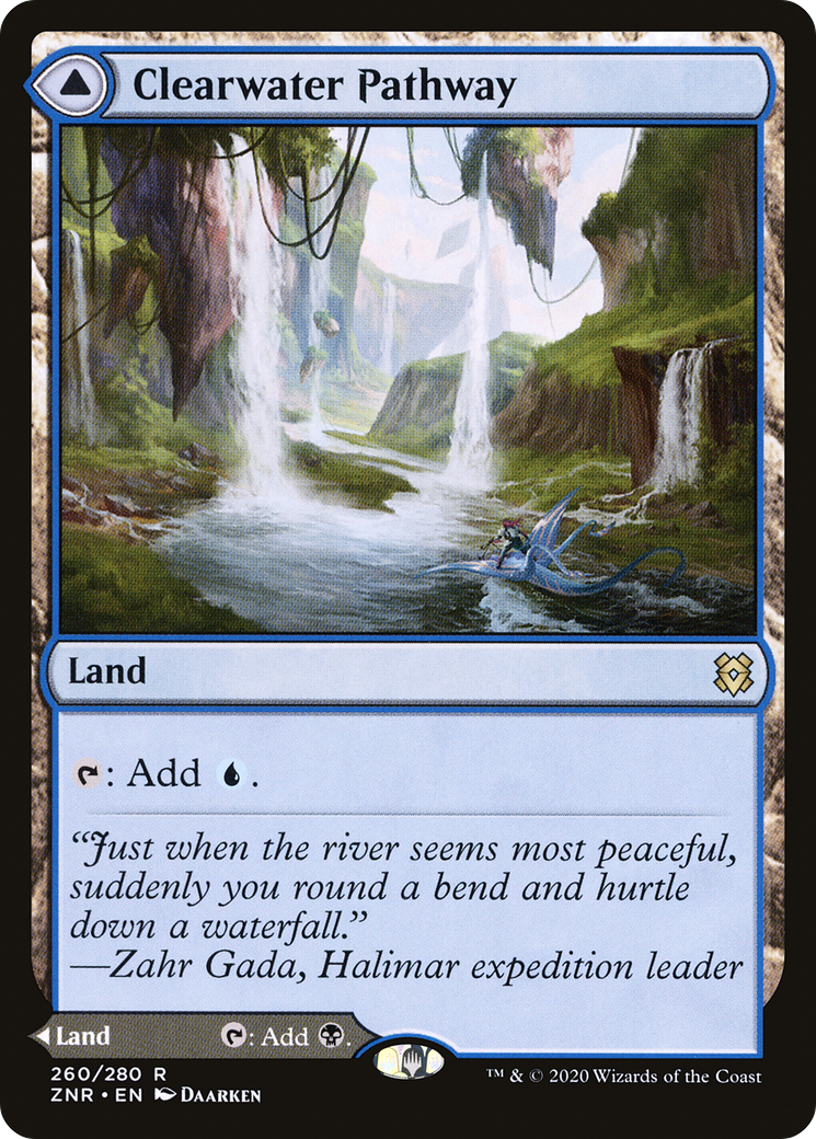 Sentier Clearwater // Sentier Murkwater (ZNR-260) - Zendikar Rising 