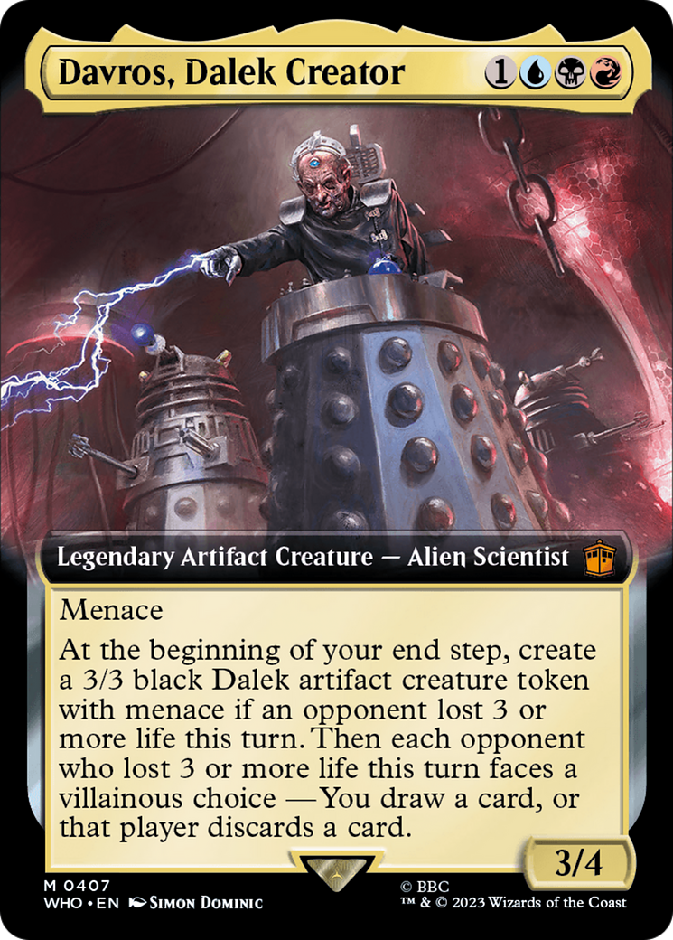 Davros, créateur des Daleks (WHO-407) - Doctor Who : (Extended Art)