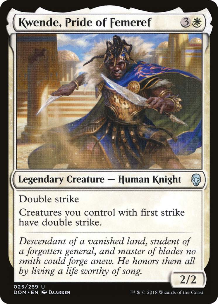 Kwende, fierté de Femeref (DOM-025) - Dominaria Foil