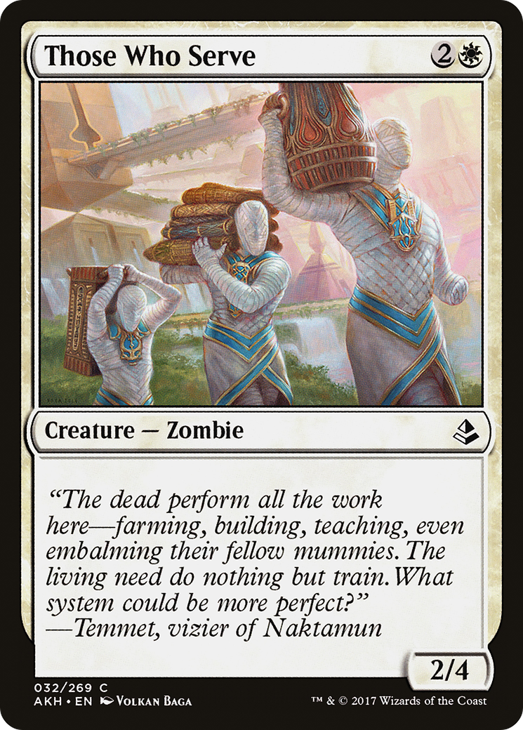 Ceux qui servent (AKH-032) - Amonkhet Foil 