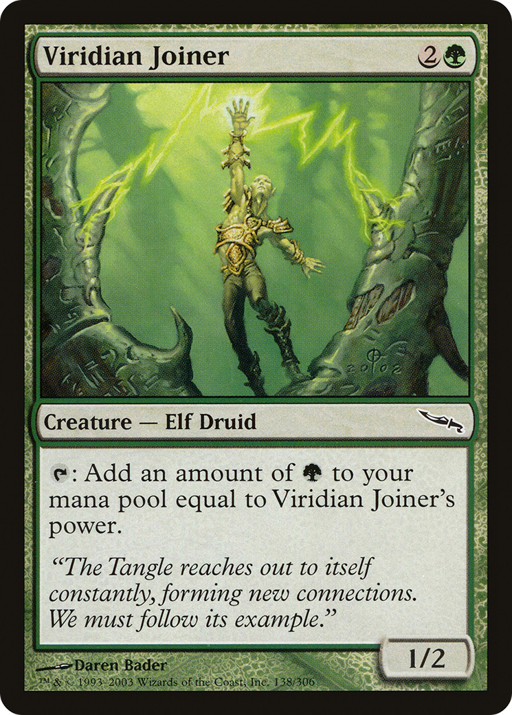 Jointure Viridian (MRD-138) - Feuille Mirrodin 