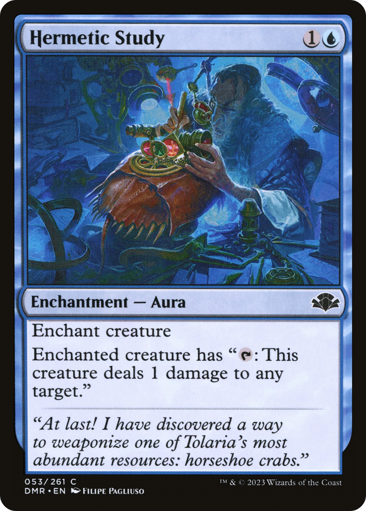 Hermetic Study (DMR-053) - Dominaria Remastered