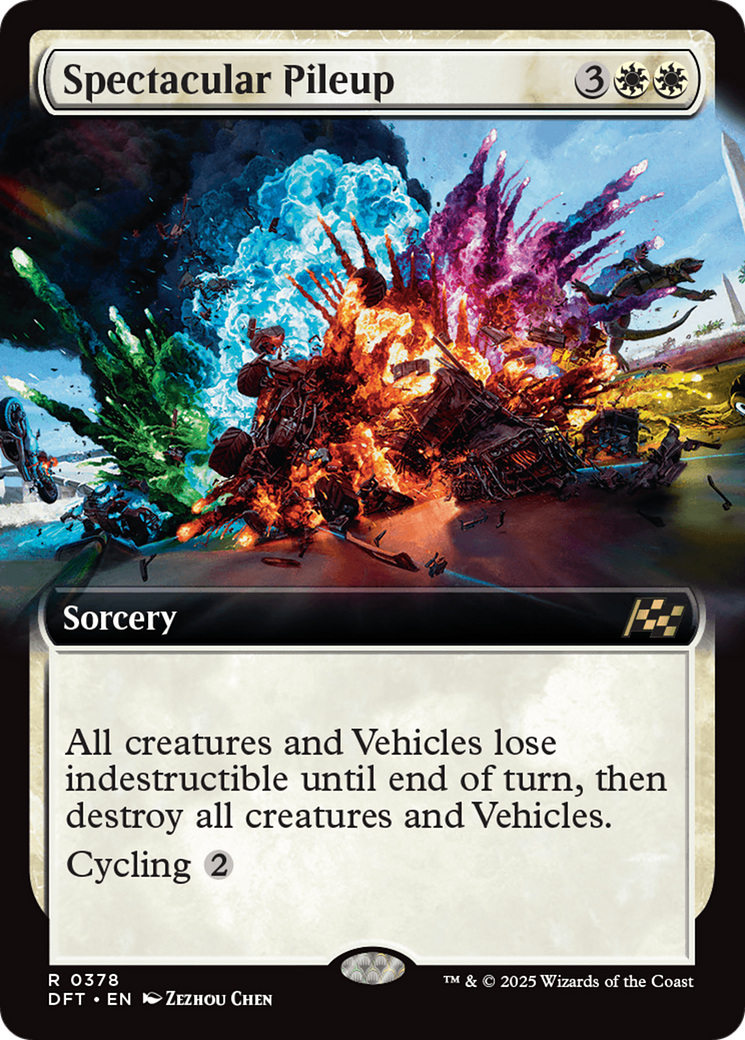 Pileup spectaculaire (Extended Art) (DFT-378) - Feuille Aetherdrift 