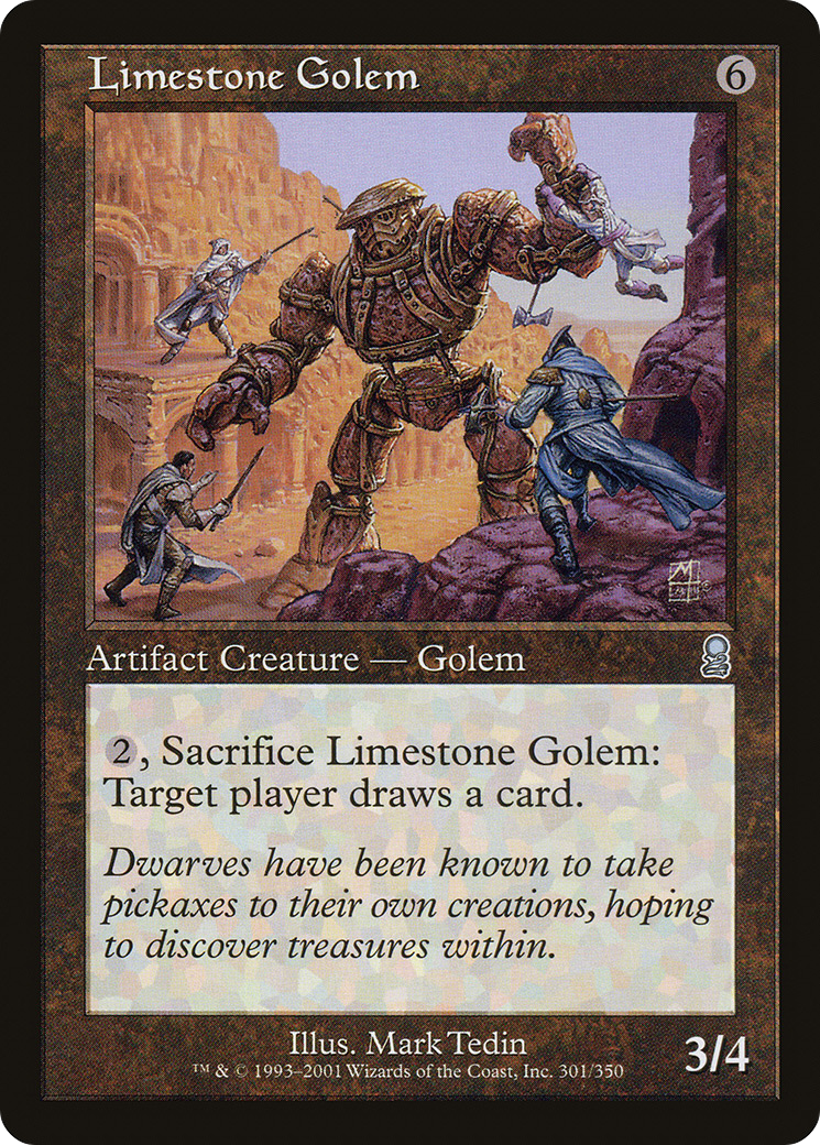 Limestone Golem (ODY-301) - Odyssey Foil