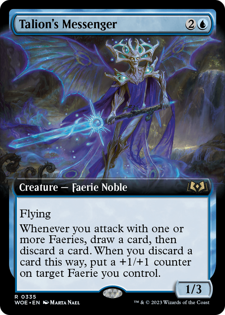 Messager de Talion (WOE-335) - Les Terres Sauvages d'Eldraine : (Extended Art) Foil