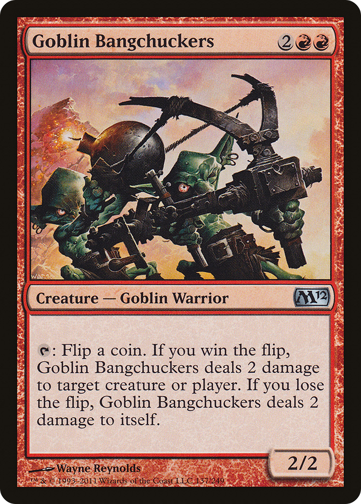 Goblin Bangchuckers (M12-137) - Magic 2012 Foil 