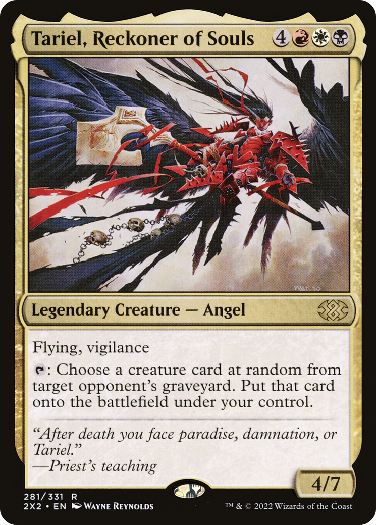 Tariel, Reckoner of Souls (2X2-281) - Double Masters 2022 Foil 