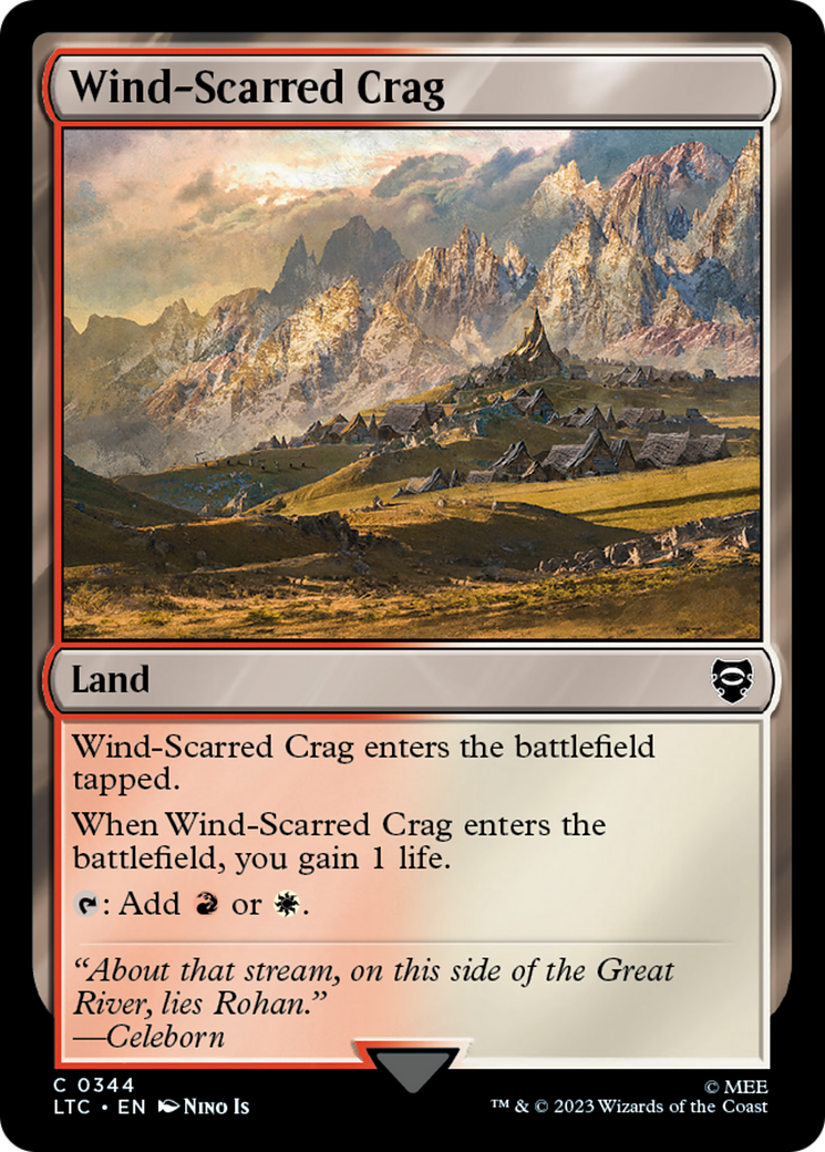 Wind-Scarred Crag (LTC-344) - Tales of Middle-earth Commander