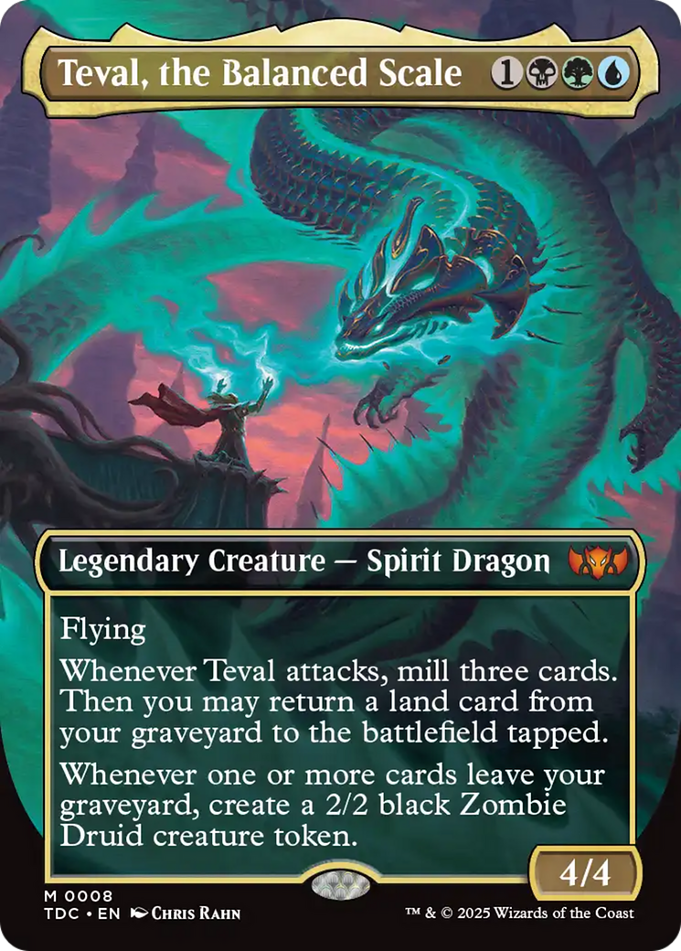 Teval, l'Échelle Équilibrée (TDC-008) - Tarkir : Commandant de la Tempête de Dragons (Sans Frontière) Foil 
