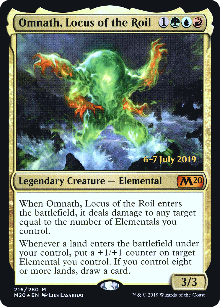 Omnath, Locus of the Roil (PRE-216S) - Core Set 2020 Promos Foil