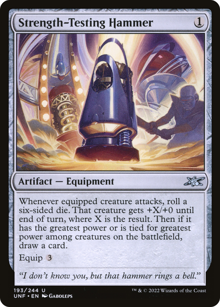Marteau d'essai de résistance (UNF-193) - Unfinity Foil 