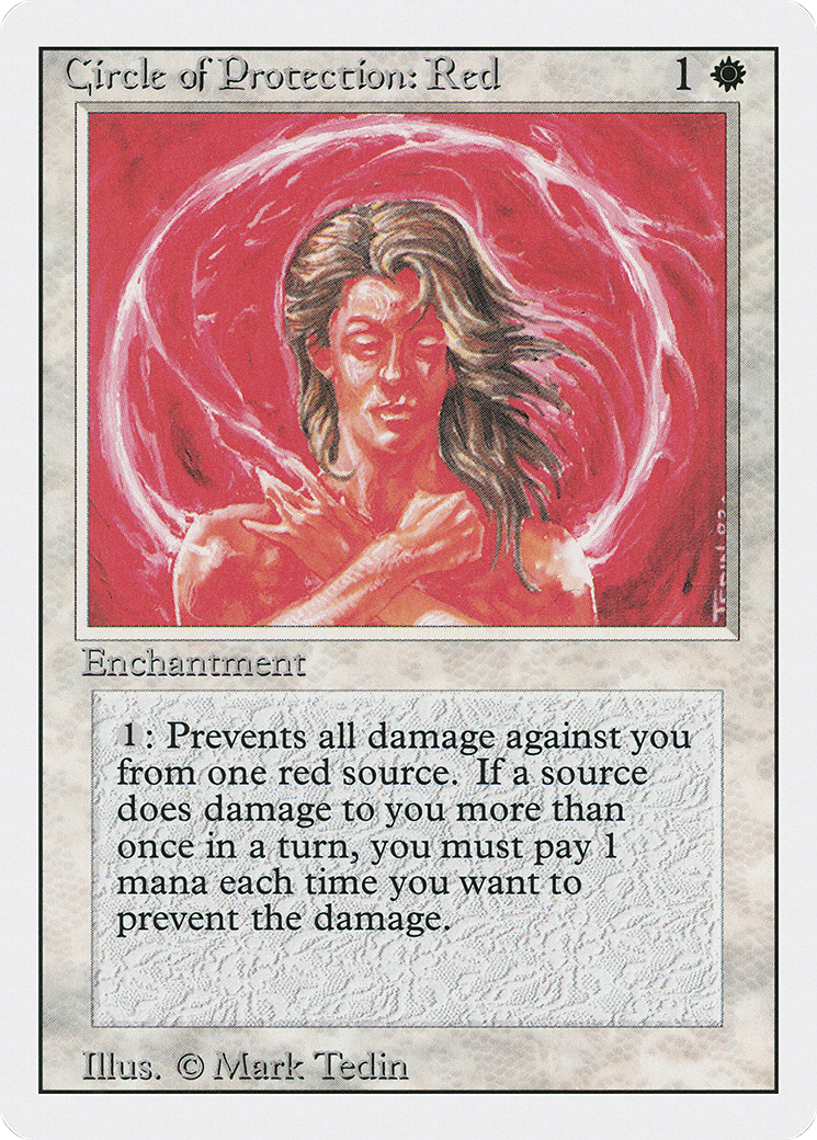 Cercle de protection : Rouge (3ED-012) - Édition révisée