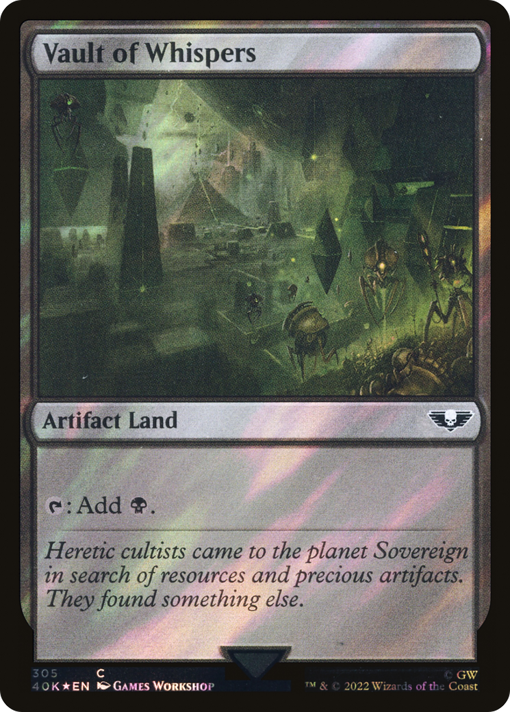 Vault of Whispers (Surge Foil) (40K-305) - Warhammer 40,000 Commander Foil