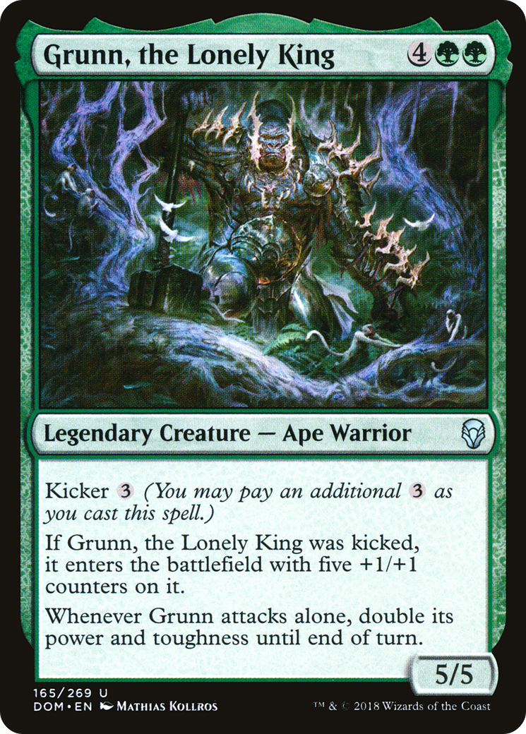 Grunn, le Roi Solitaire (DOM-165) - Dominaria Foil 