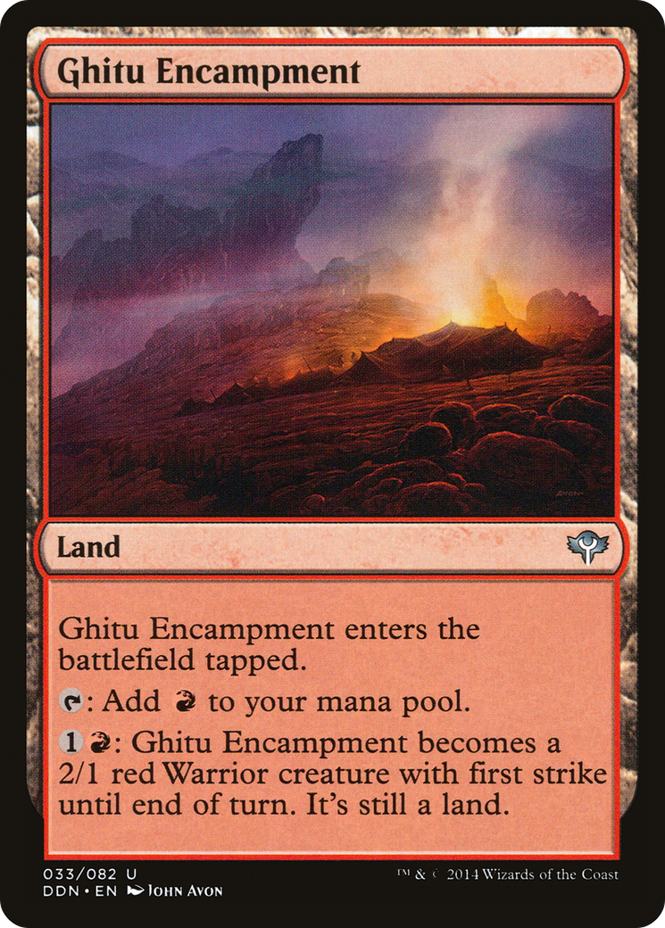 Campement de Ghitu (DDN-033) - Duel Decks : Vitesse vs. Ruse