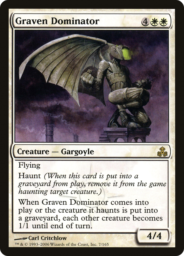 Dominateur Graven (GPT-007) - Feuille du Pacte des Guildes 