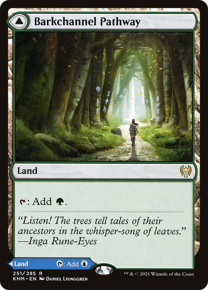 Voie Barkchannel // Voie Tidechannel (KHM-251) - Kaldheim Foil 